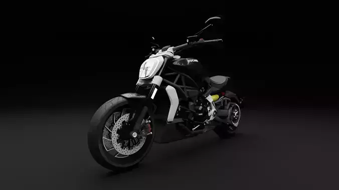 Ducati Diavel Low-poly 3D model