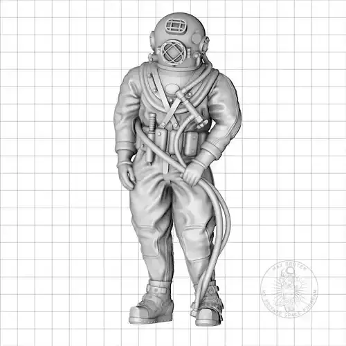Vintage Diver 3D print model
