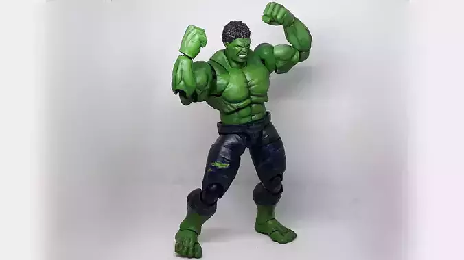 HULK  articulated action figure 3D print model HULK  articulated action figure 3D print model