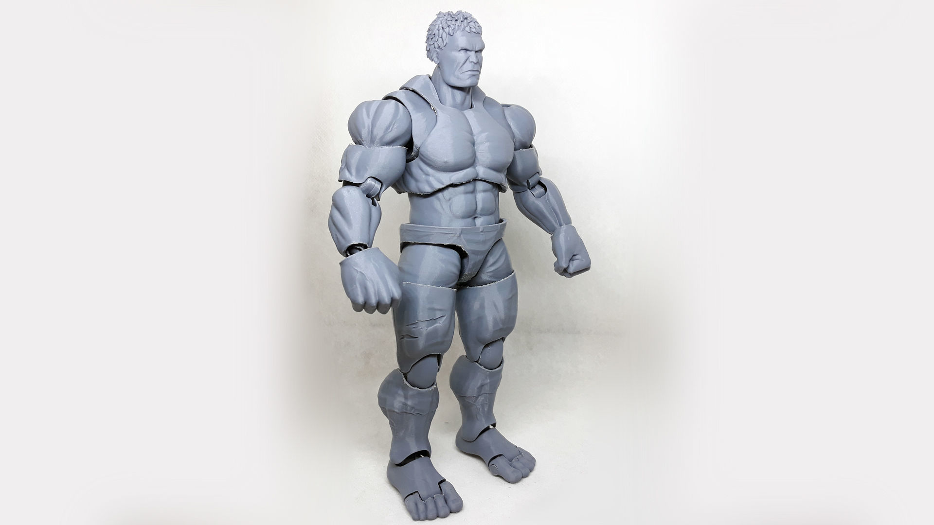 HULK  articulated action figure 3D print model_16