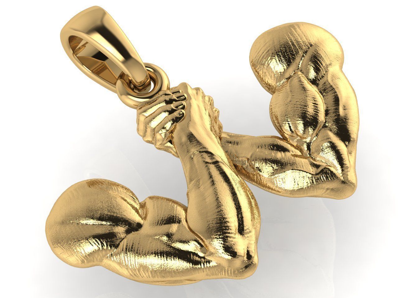 armwrestling  v2 3D print model_1