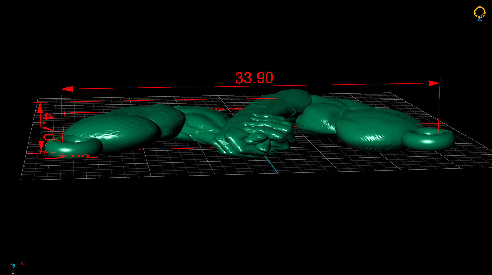 armwrestling  v2 3D print model_14