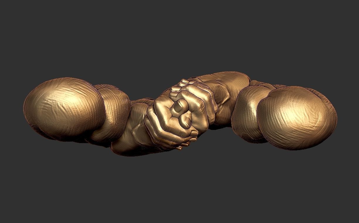 armwrestling  v2 3D print model_10