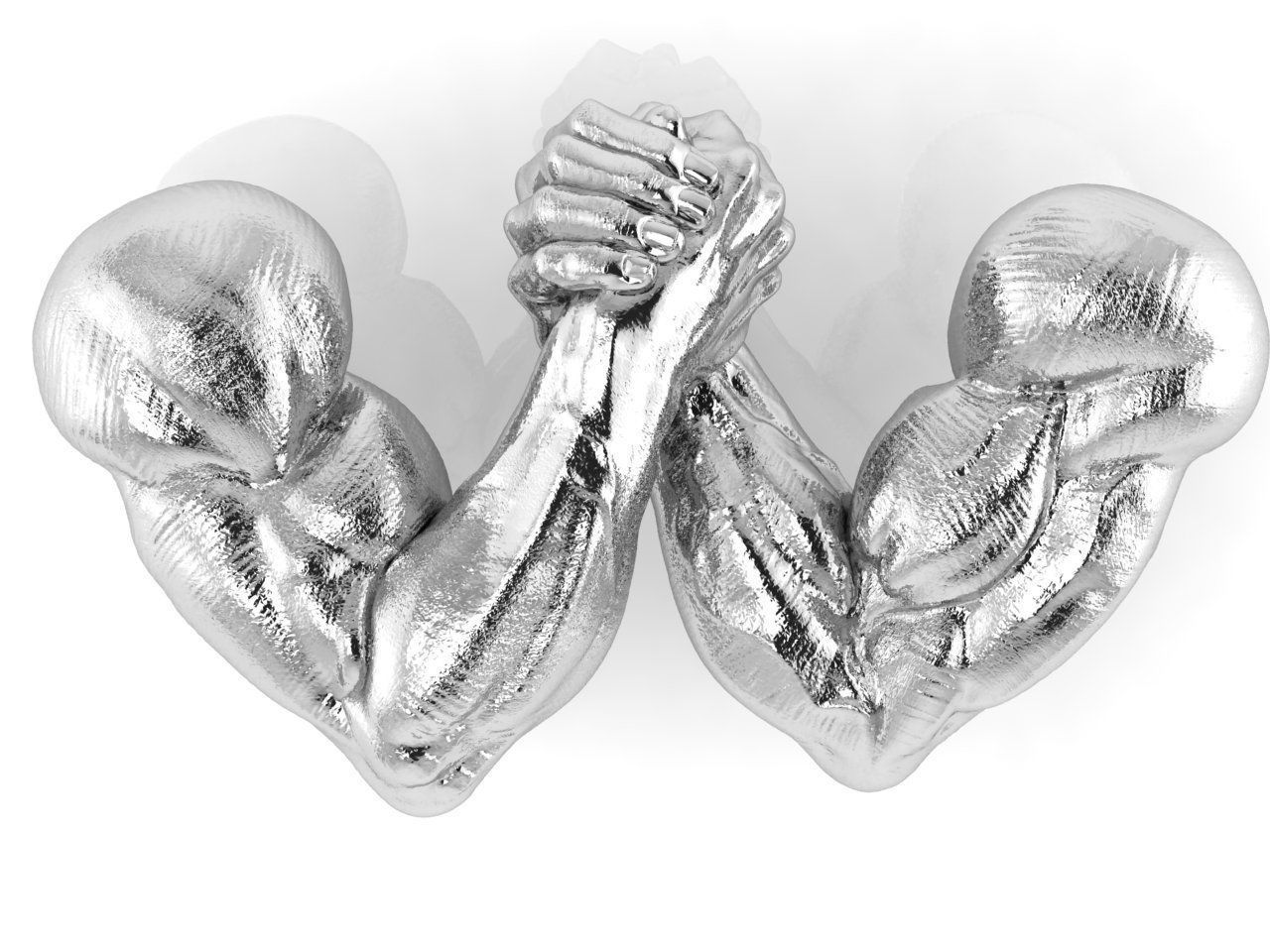 armwrestling  v2 3D print model_21