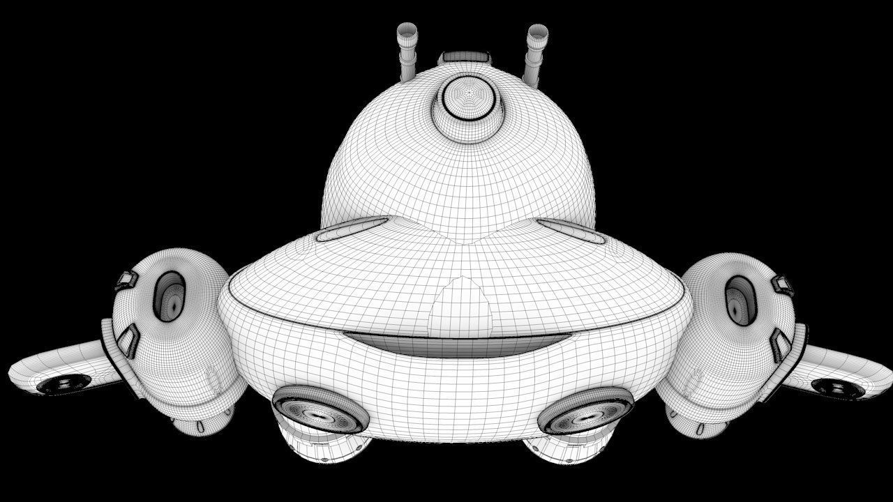 ship cartoon 3D model_8
