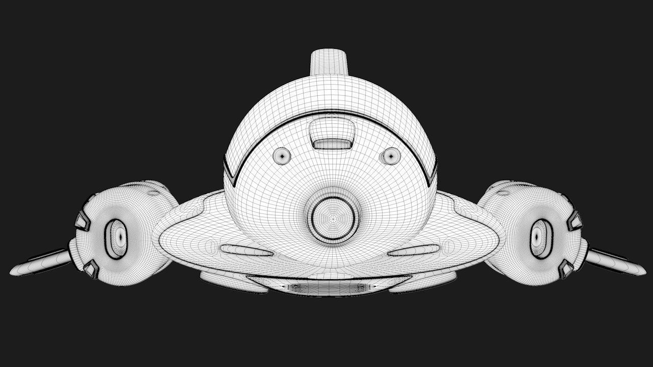 ship cartoon 3D model_9