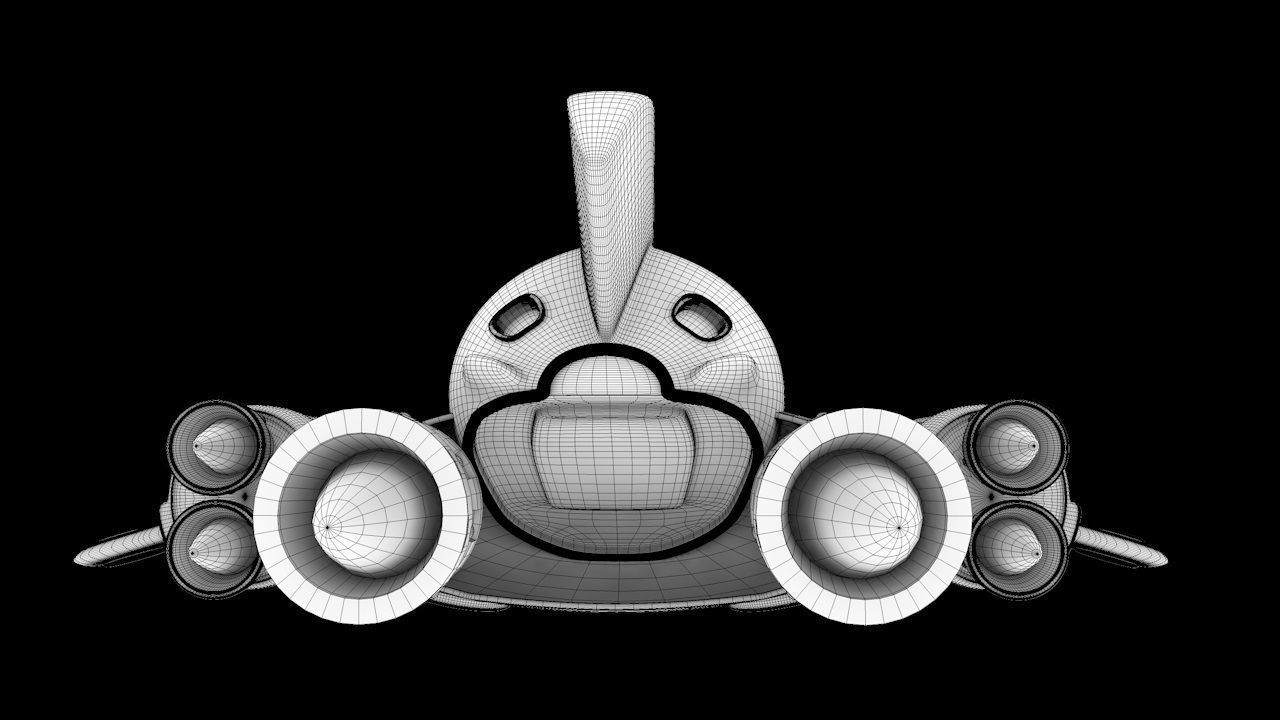 ship cartoon 3D model_5
