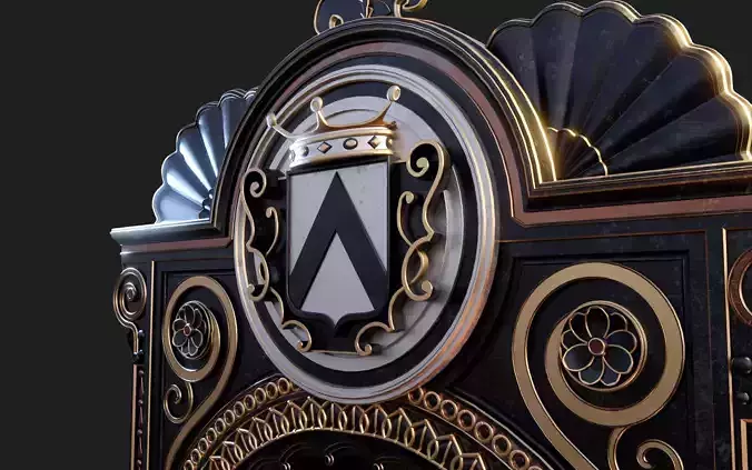 Vintage Victorian Wall Fountain 3D model