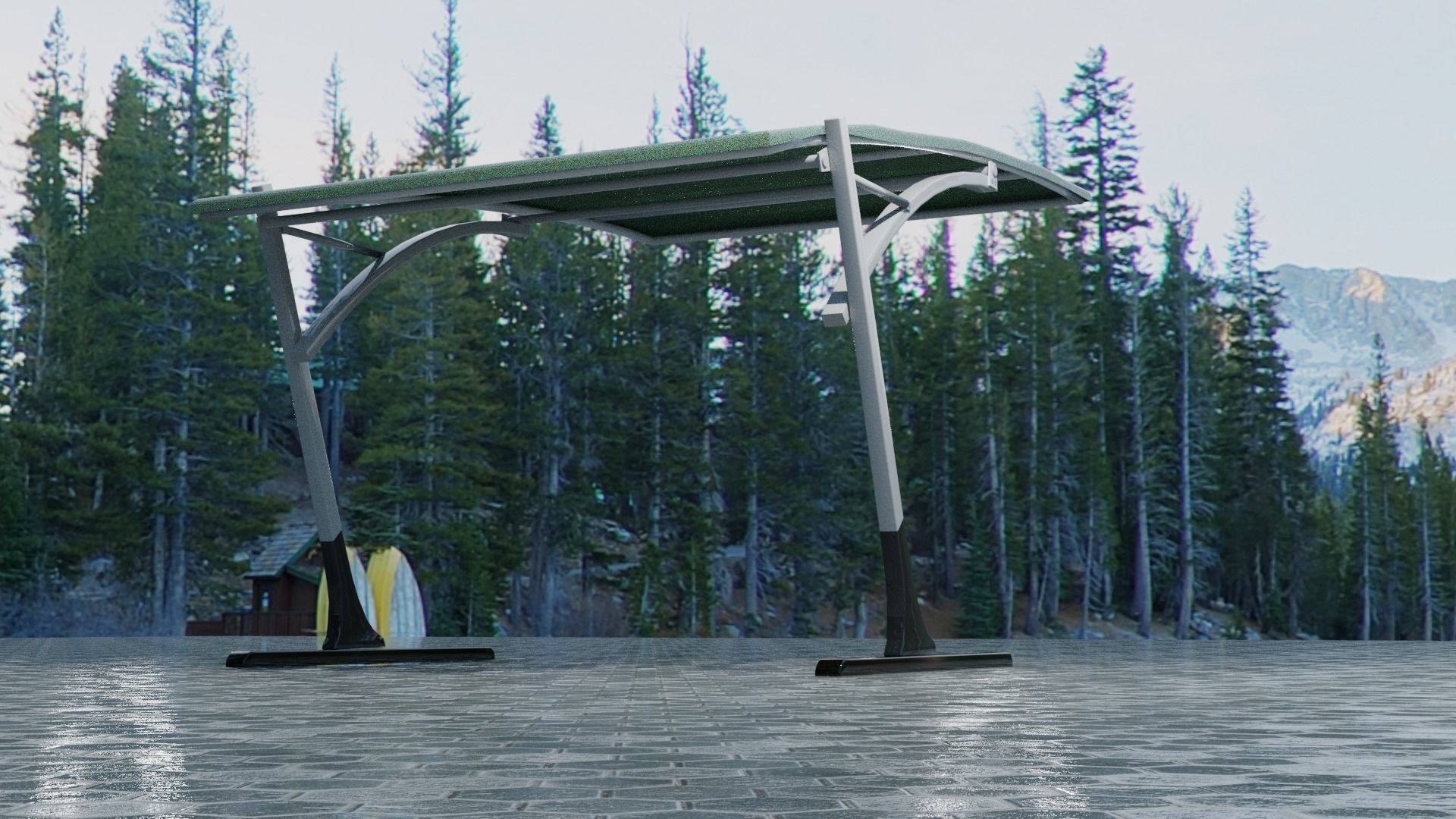 car shelter Free 3D model_7