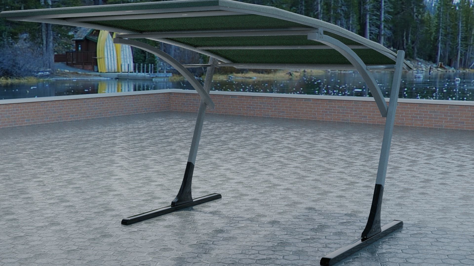 car shelter Free 3D model_4