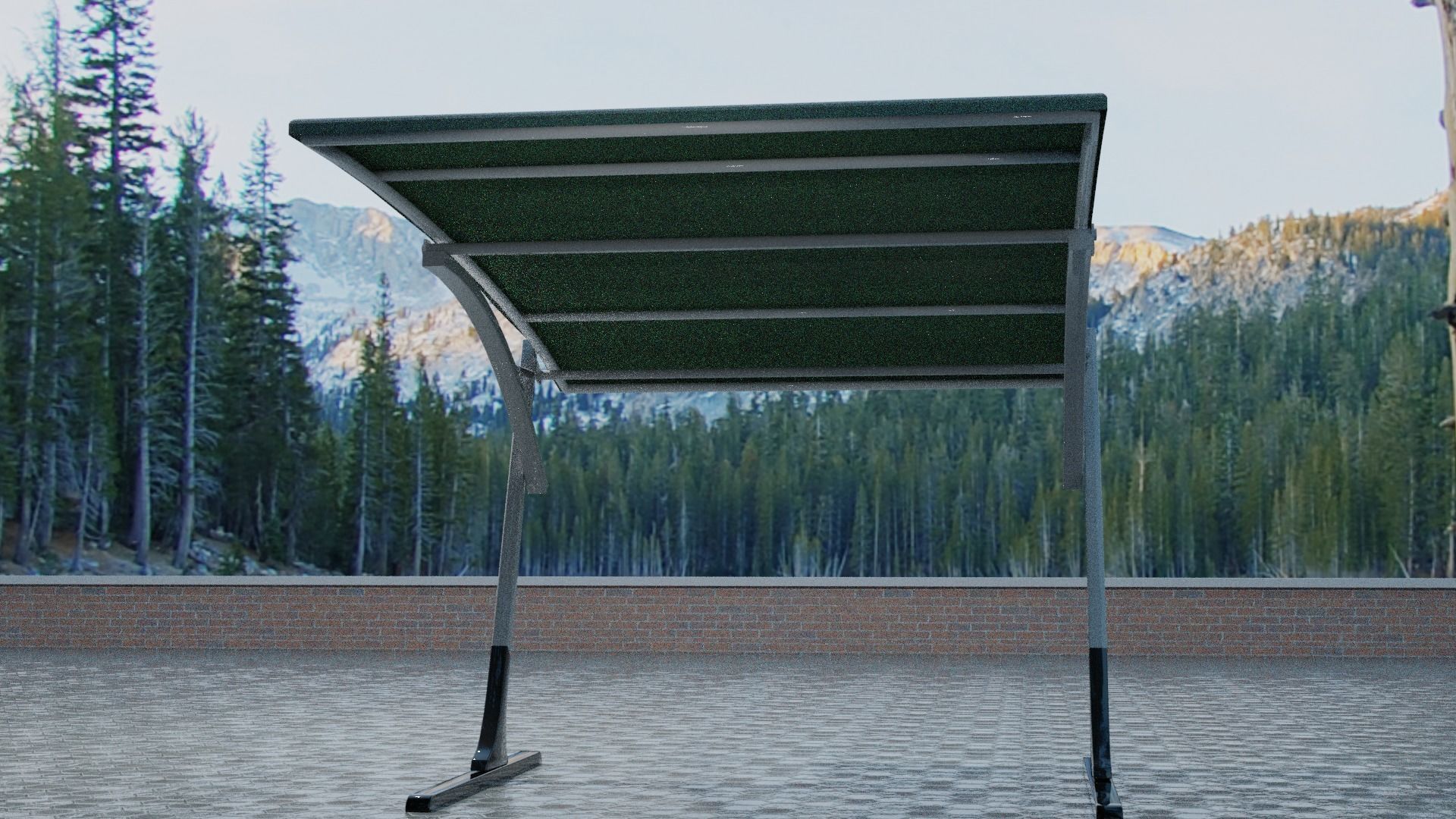 car shelter Free 3D model_1