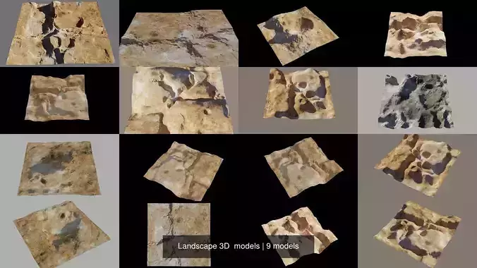 Landscape 3D  models 3D Model Collection
