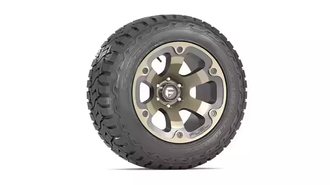 OFF ROAD WHEEL AND TIRE 2 3D model