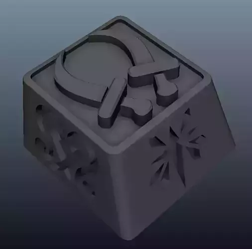 Dual Blades Keycap 3D print model