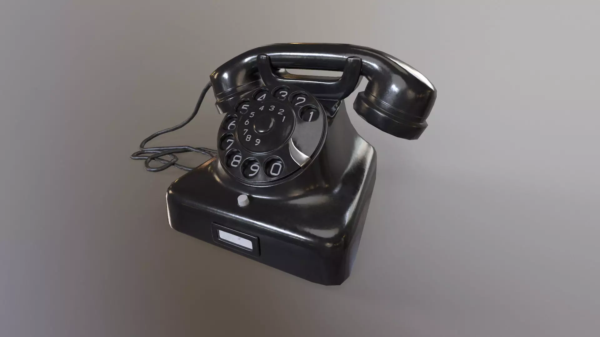 Phone vintage Siemens w48 Low-poly 3D model