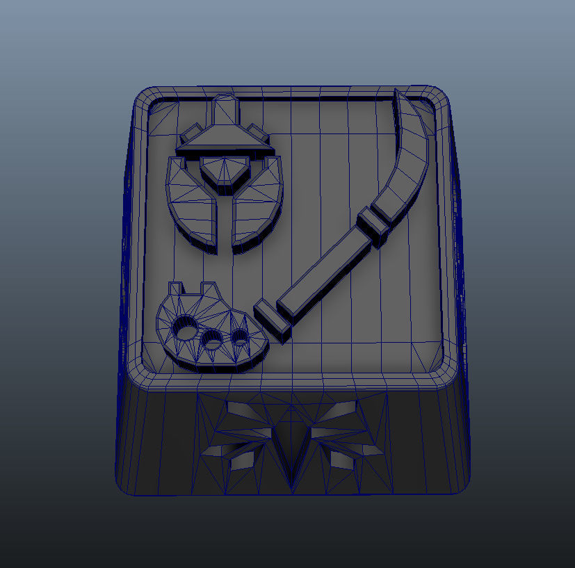 Insect Glaive Keycap 3D print model_3