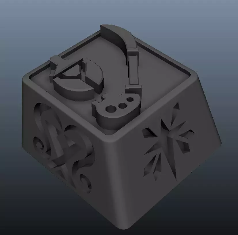 Insect Glaive Keycap 3D print model_0