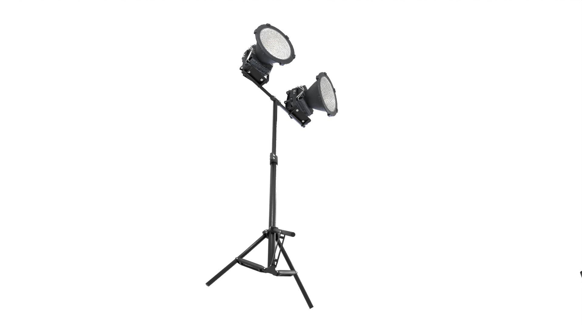 Led Industrial Lighting With Stand 3D model_2