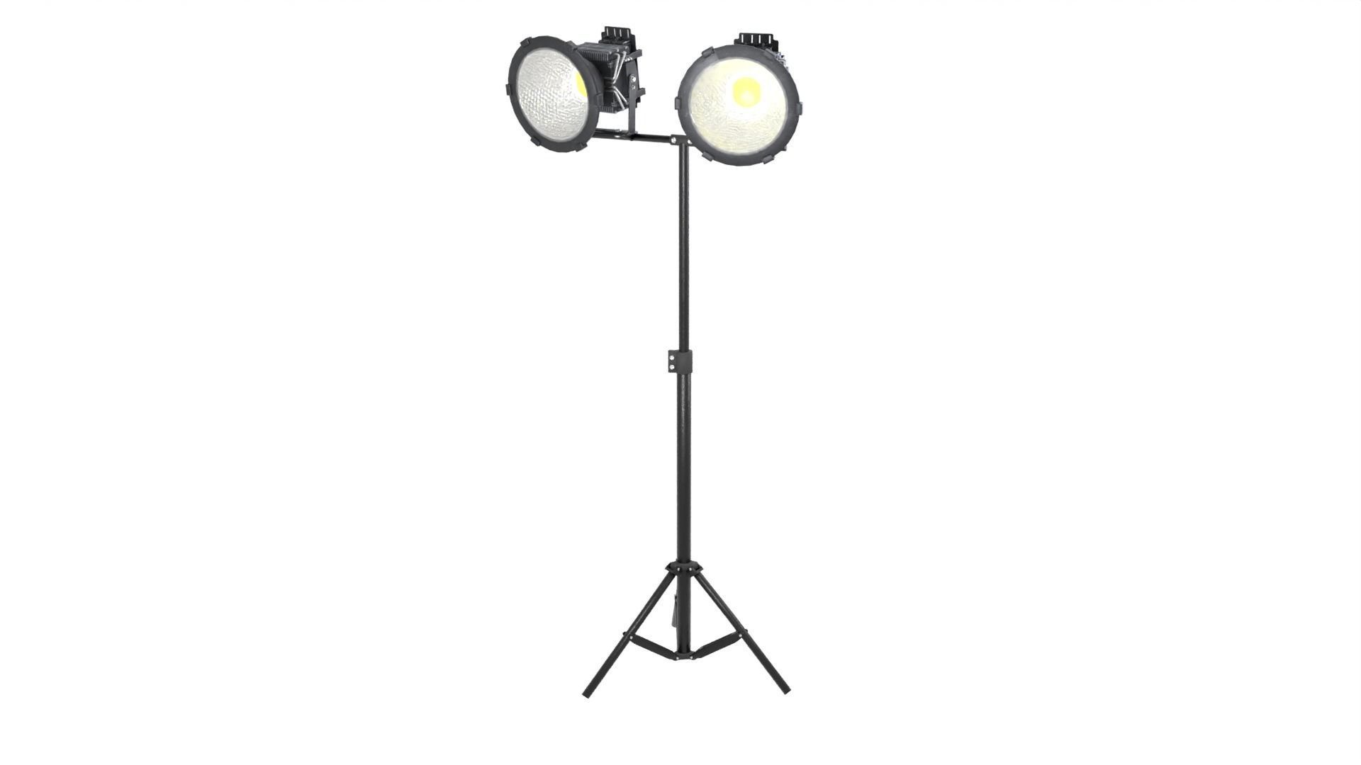 Led Industrial Lighting With Stand 3D model_5