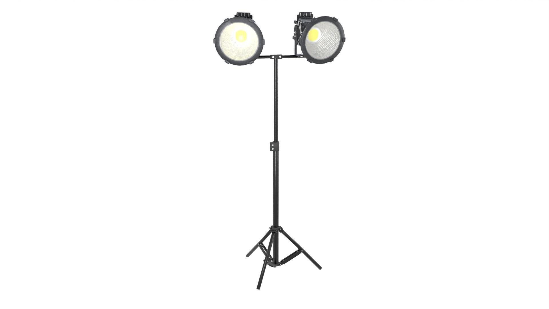 Led Industrial Lighting With Stand 3D model_4