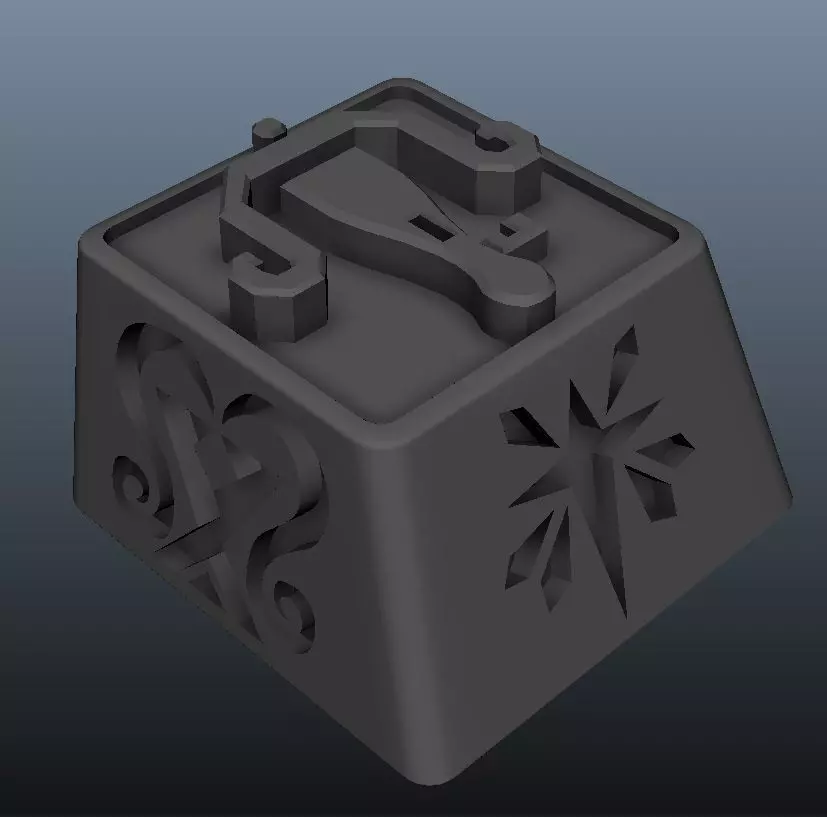 Light Bowgun Keycap 3D print model_0