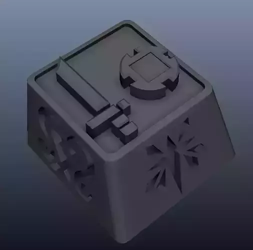 Sword and Shield Keycap 3D print model