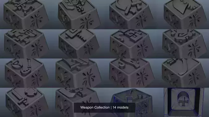 Weapon Collection dice block 