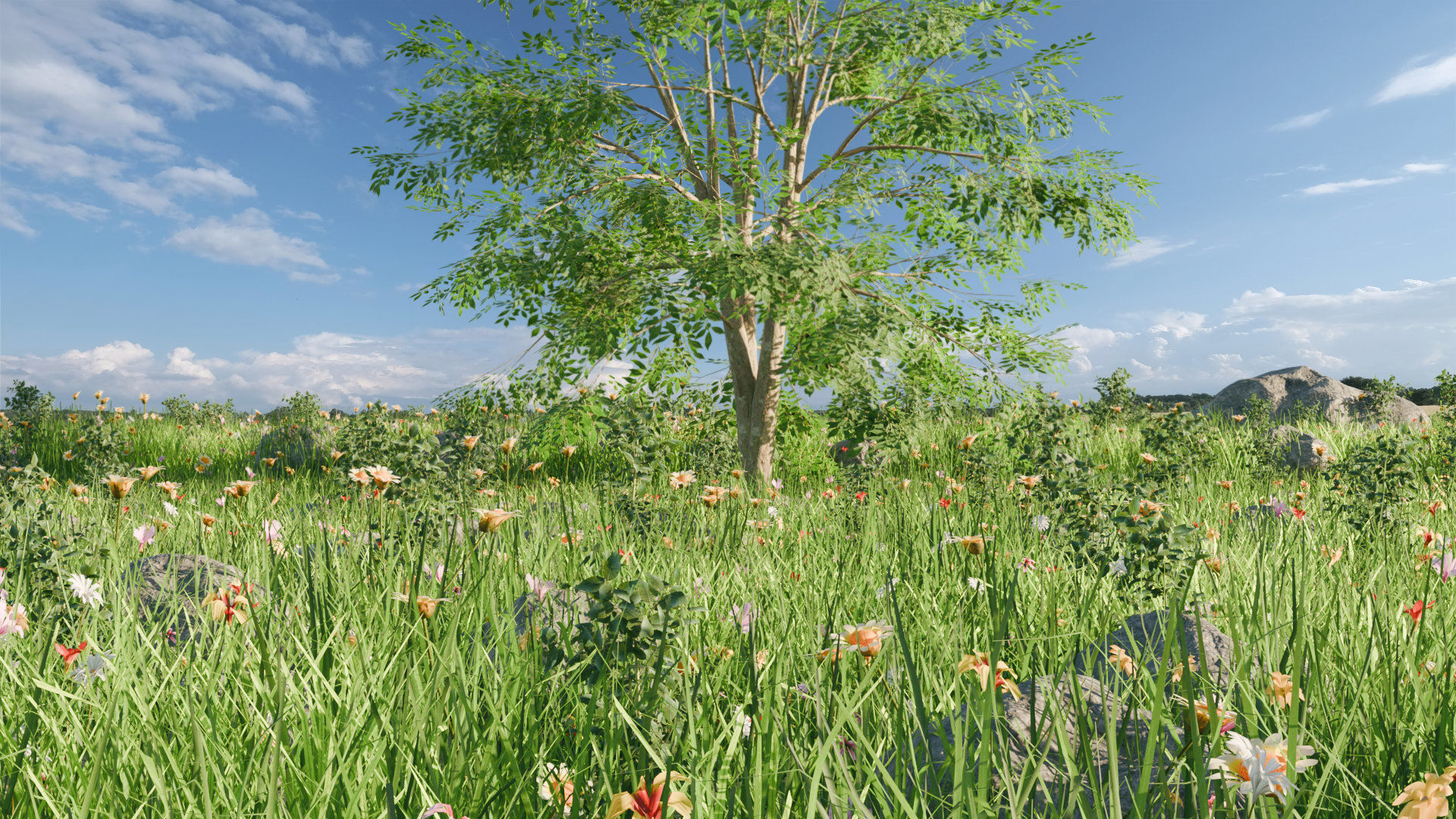 Nature Asset Pack Grass Plants and Flowers 3D model_2