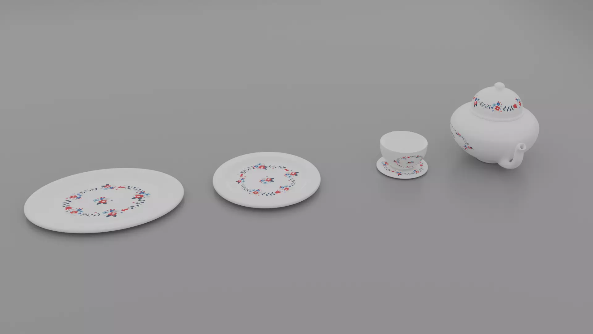 utensils Collection russian teapot 3D model_0