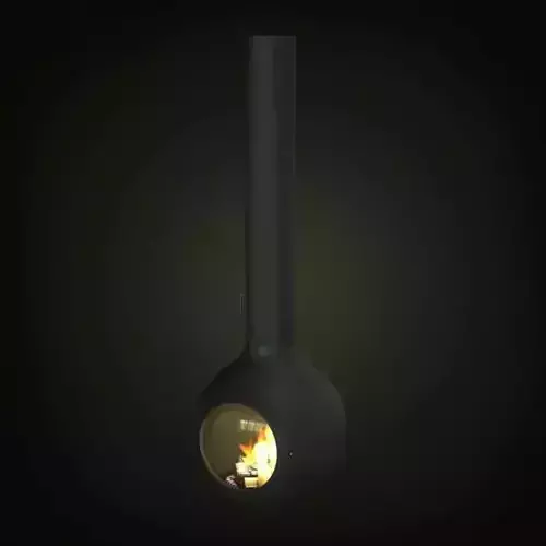 Modern Fireplace Shaped Like A Sphere