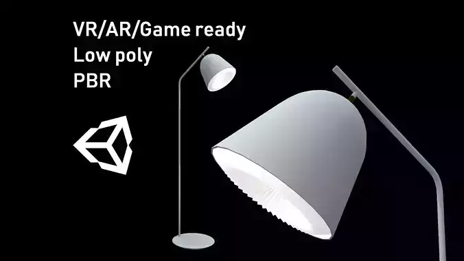 Le Klint Cache Floor Lamp Lowpoly model Low-poly 3D model