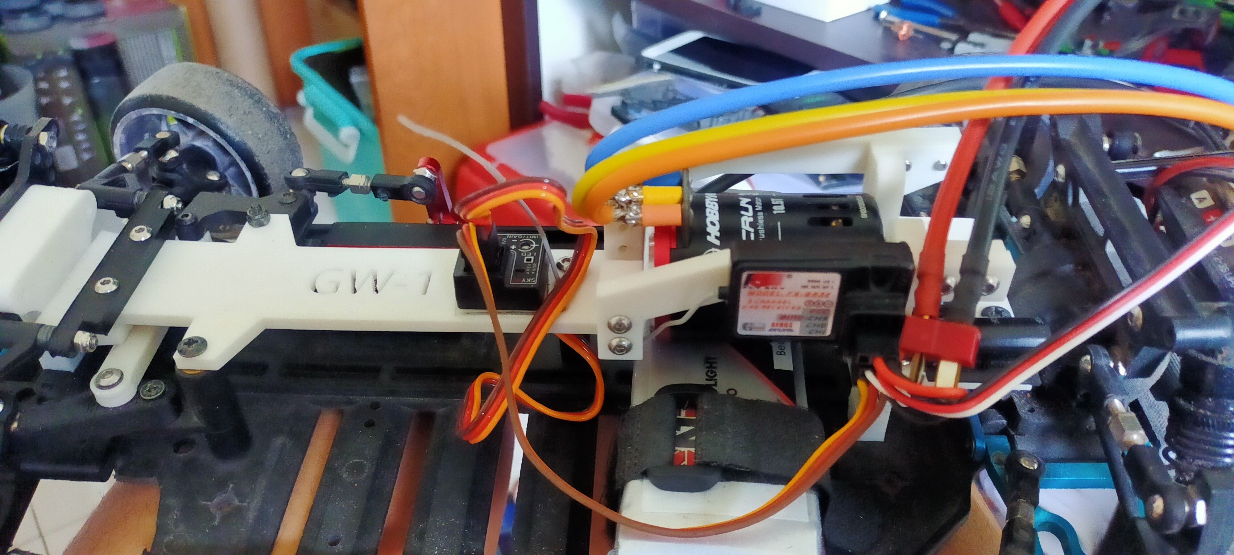 HSP Flying Fish Mid Motor Upper Deck 3D print model_1