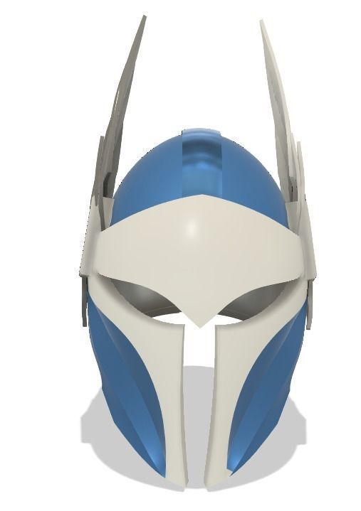 Medeival Bo Katan Helmet - 3d file STL 3D print model_3