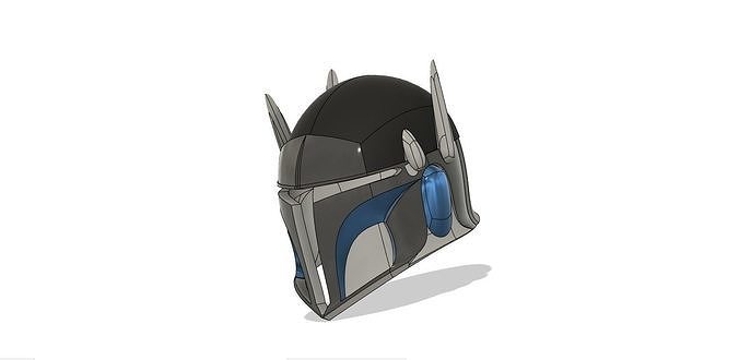 Custom VIZSLA style Mandalorian Helmet 3d file STL 3D print model