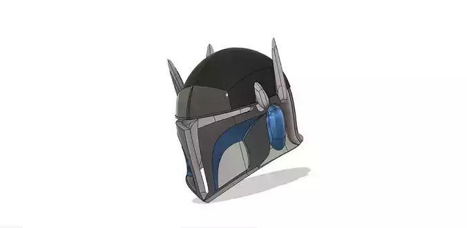 Custom VIZSLA style Mandalorian Helmet 3d file STL 3D print model