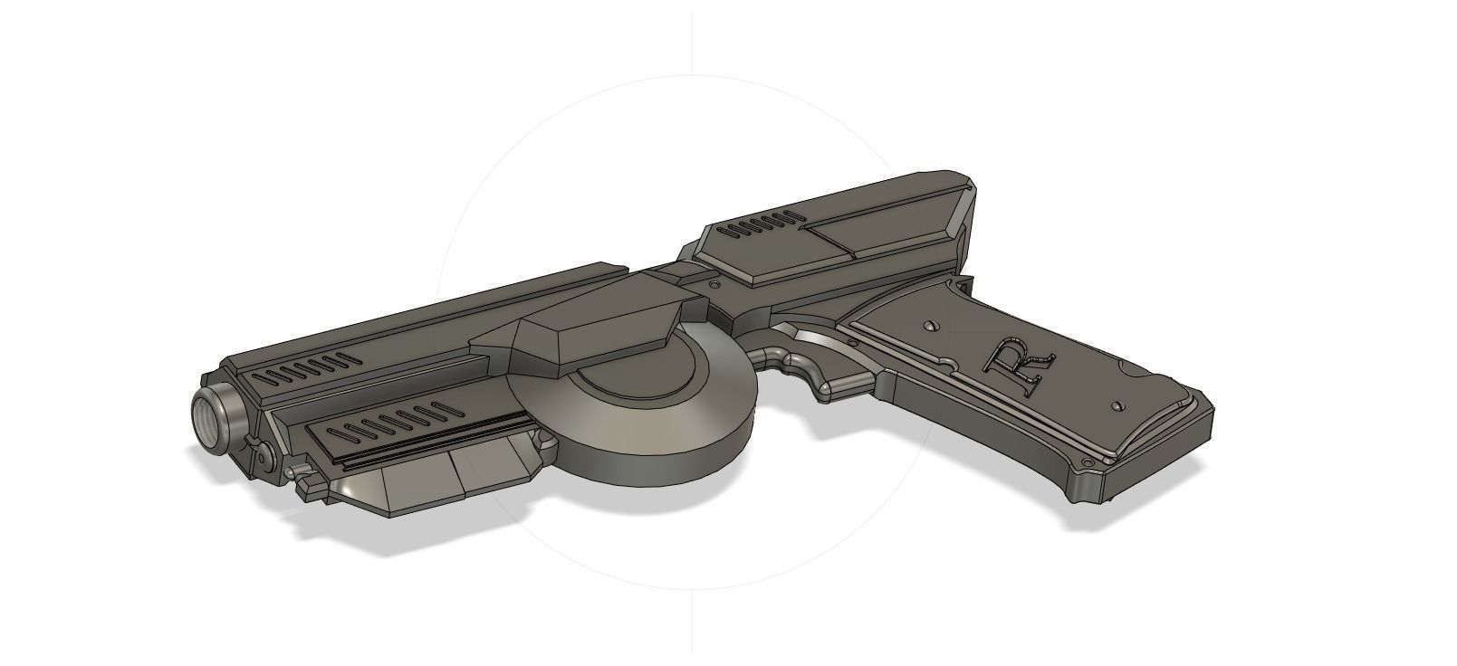 Red Hood Pistol - 3d file STL 3D print model_3