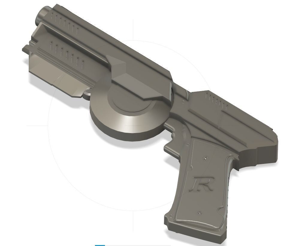 Red Hood Pistol - 3d file STL 3D print model_6