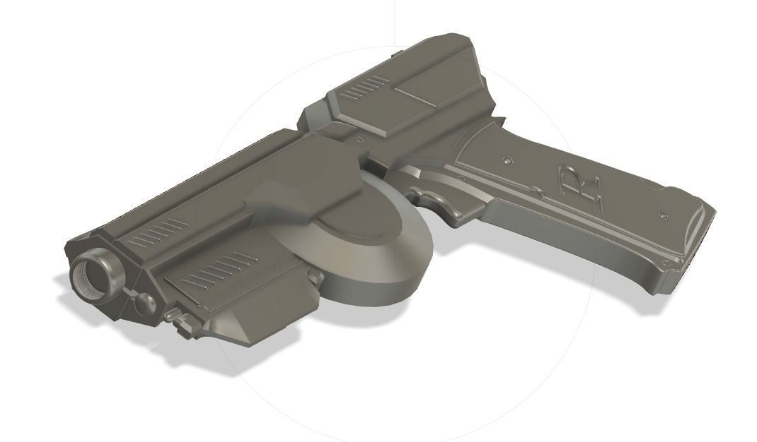 Red Hood Pistol - 3d file STL 3D print model_7