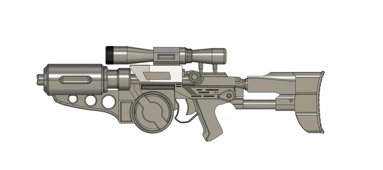 Westar M5 Carbine Arc Trooper blaster - 3d File STL 3D print model_0