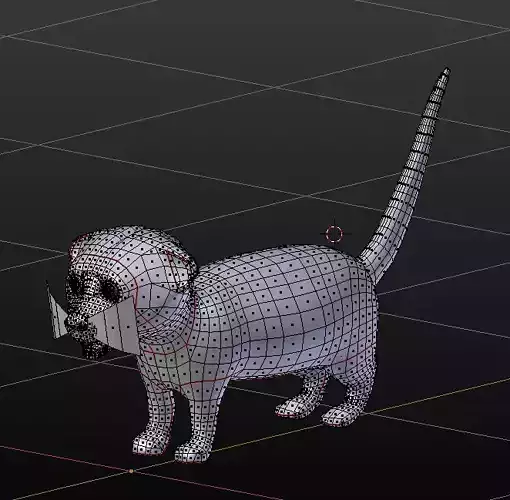 Meercat animated rigged low poly