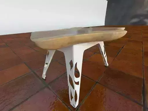 Two Japanese Wabi Sabi style table