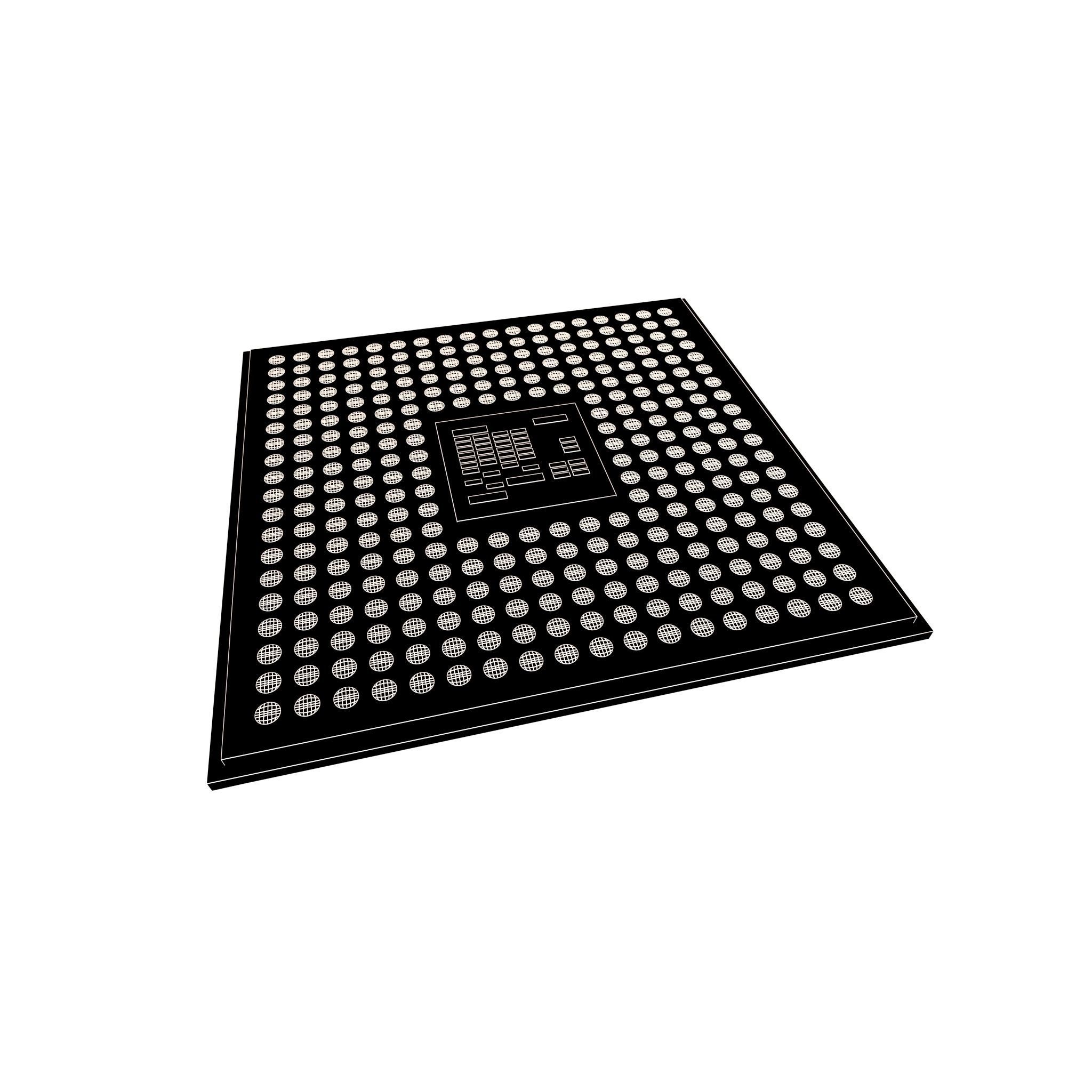 Chip v2 002 Low-poly 3D model_4