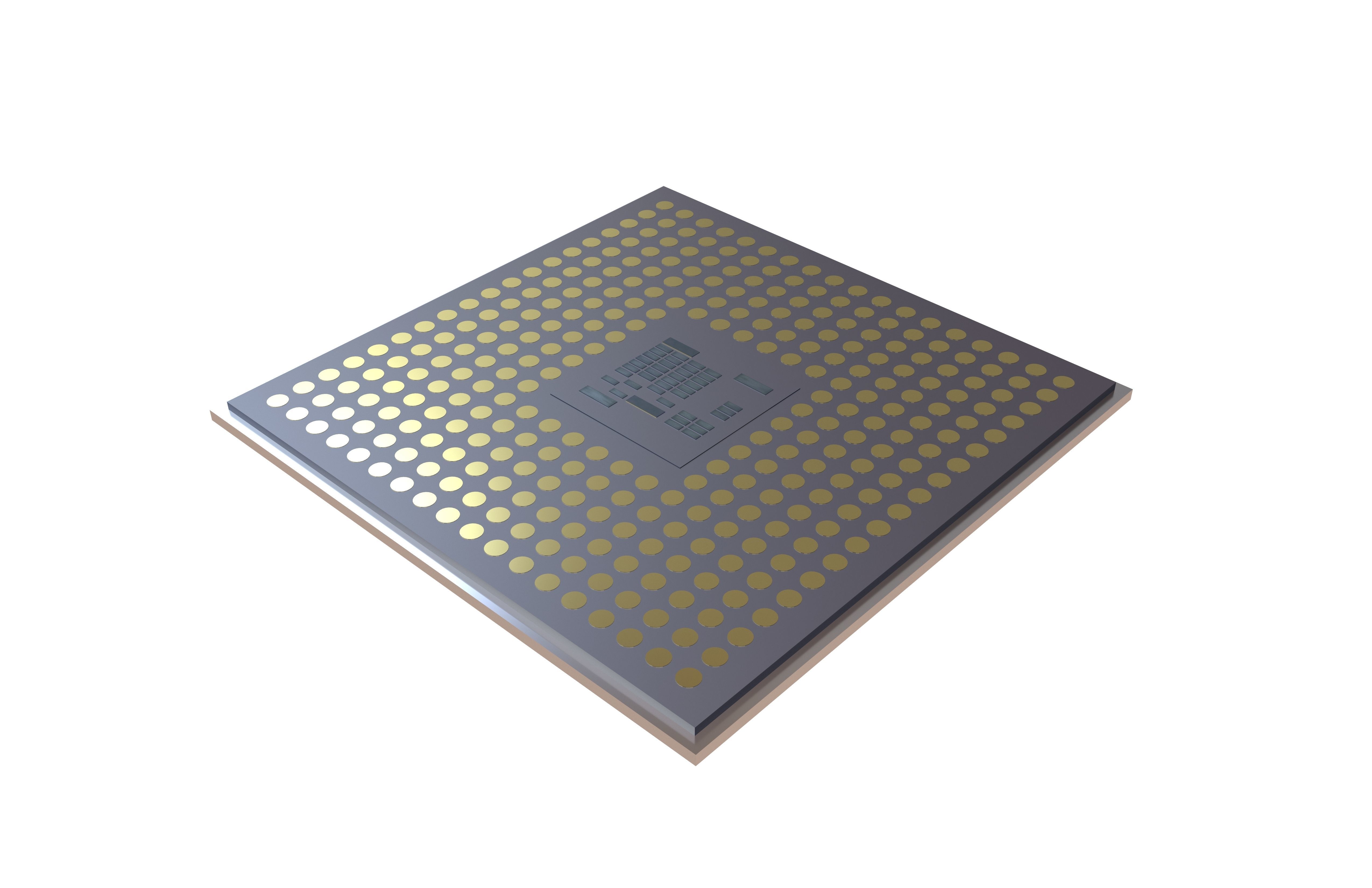 Chip v2 002 Low-poly 3D model_3