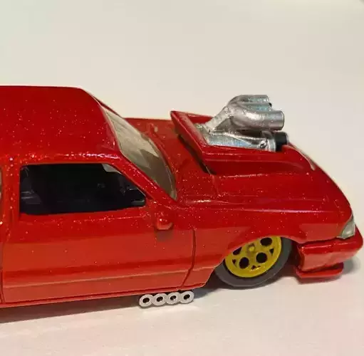 1 64 scale Pro Street Drag Set Weld Wheels Supercharger etc