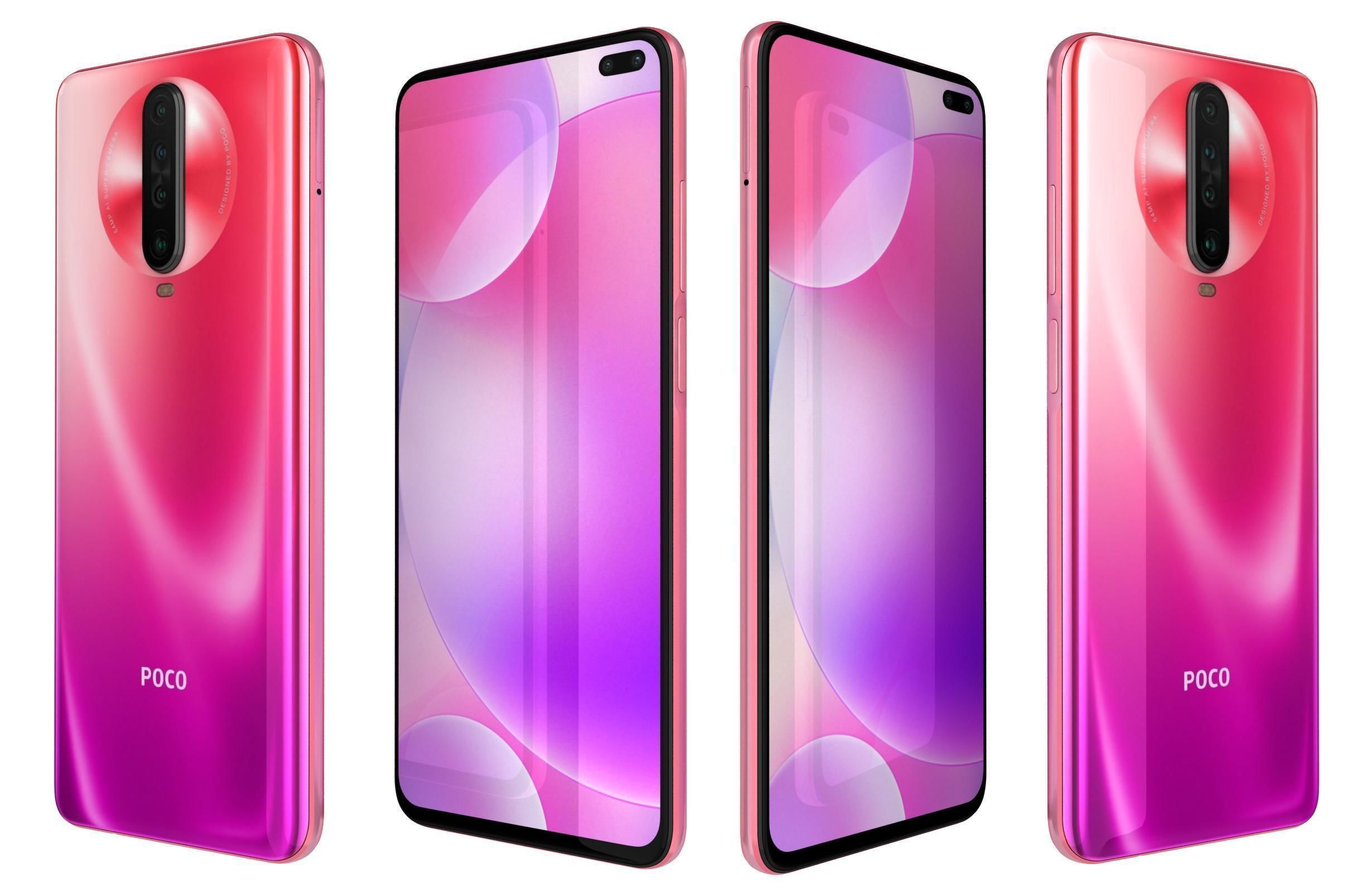 Xiaomi Poco M2 X2 And F2 Pro Collection 3D model_44