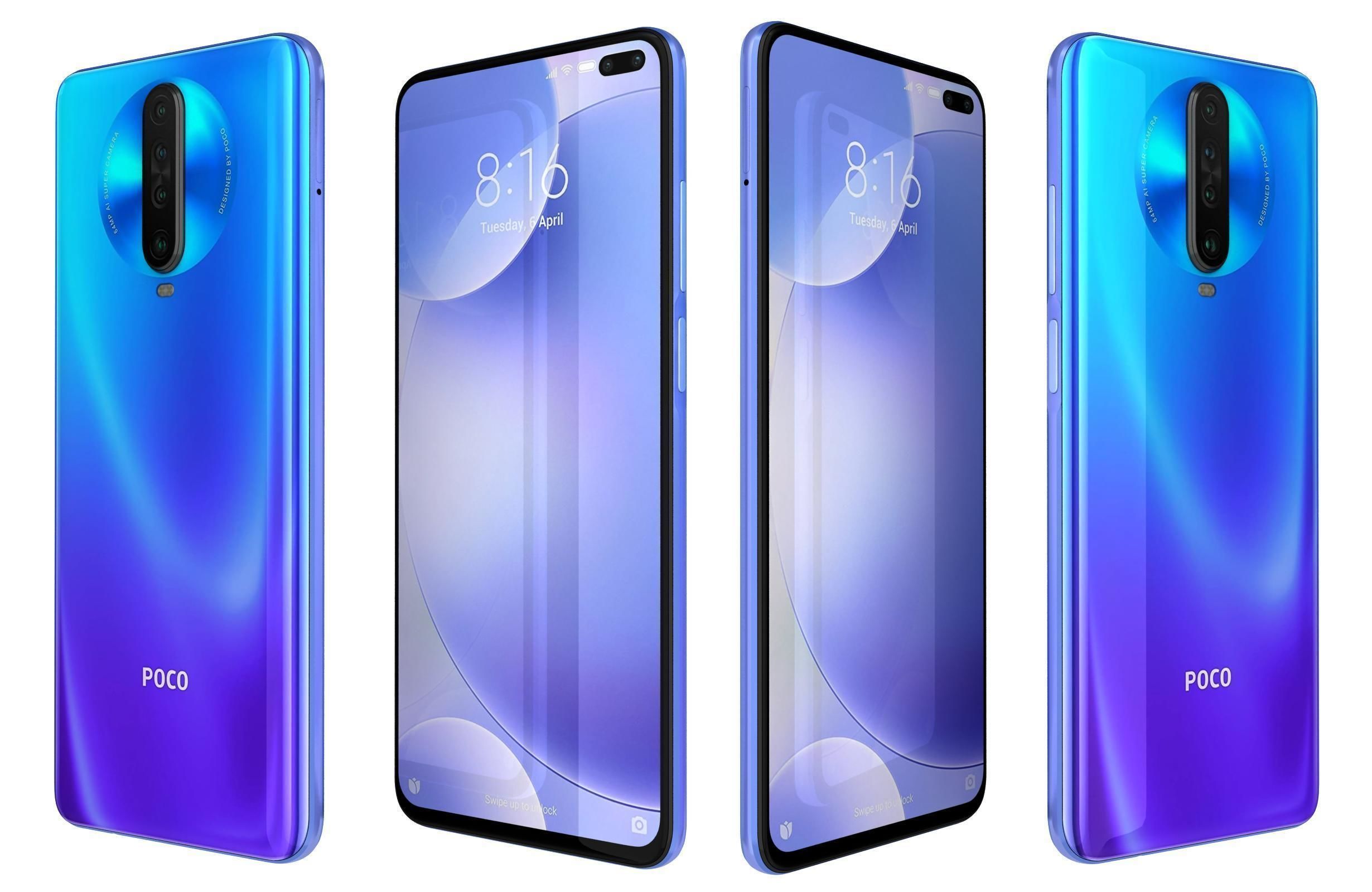 Xiaomi Poco M2 X2 And F2 Pro Collection 3D model_64