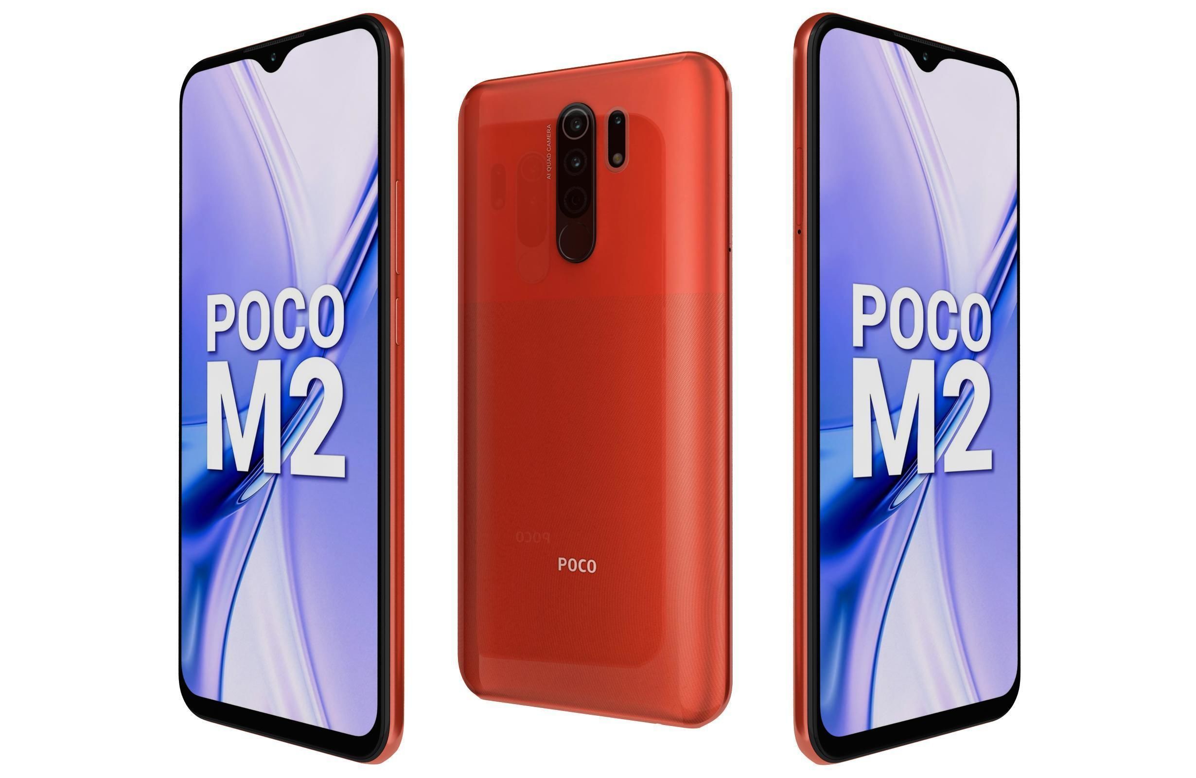Xiaomi Poco M2 X2 And F2 Pro Collection 3D model_1