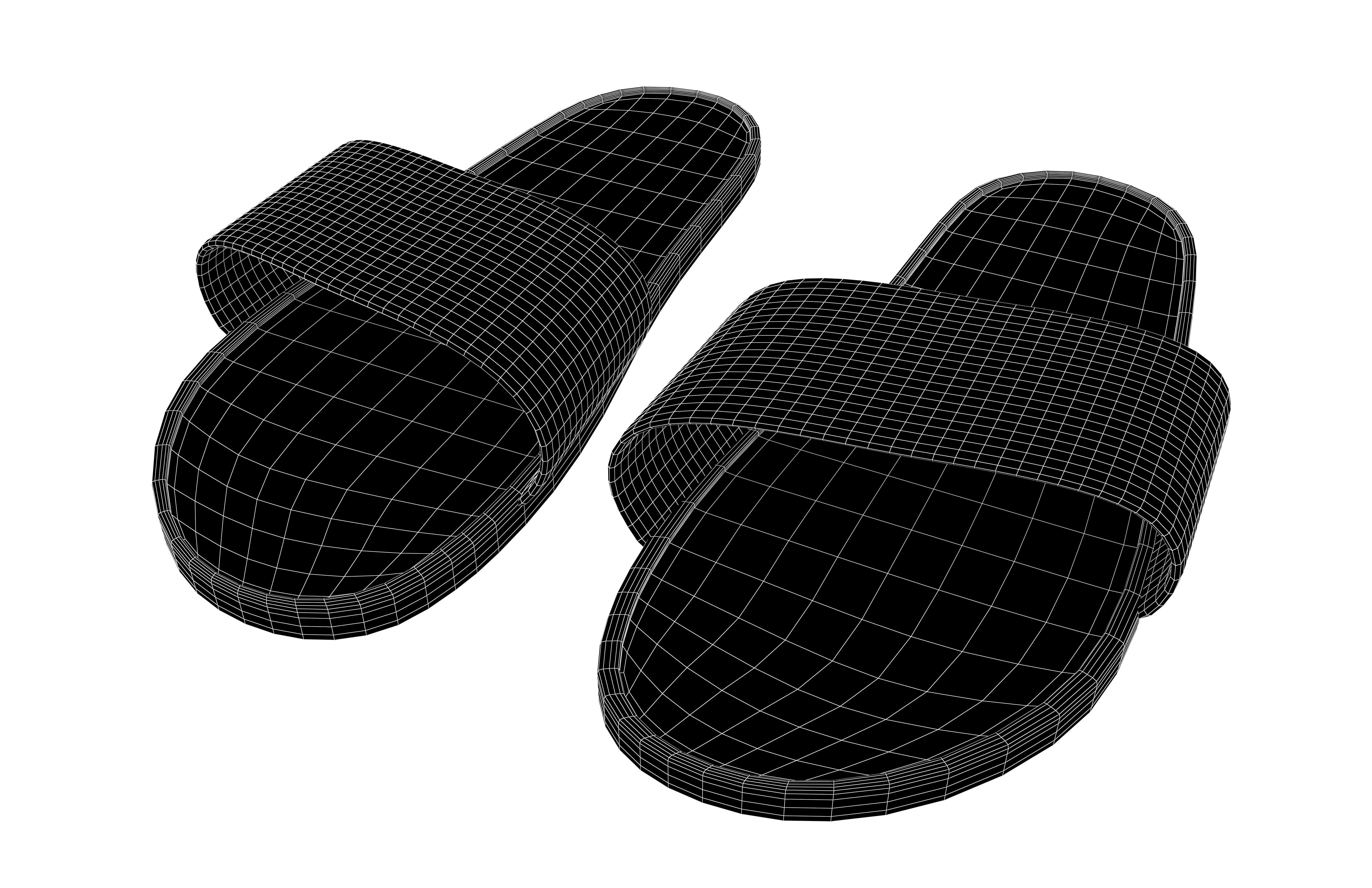 Flip Flops v5 008 Low-poly 3D model_6