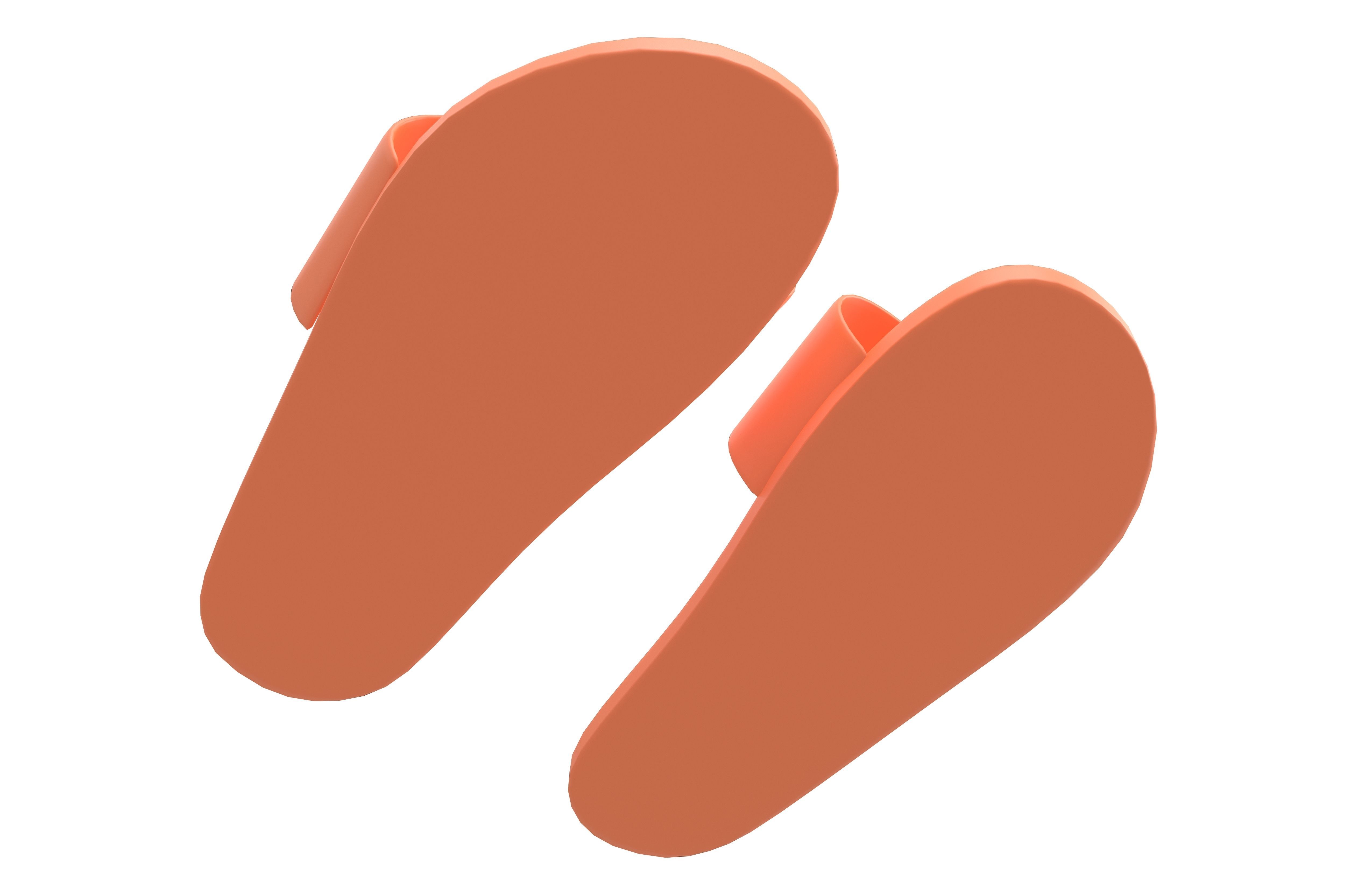 Flip Flops v5 008 Low-poly 3D model_3