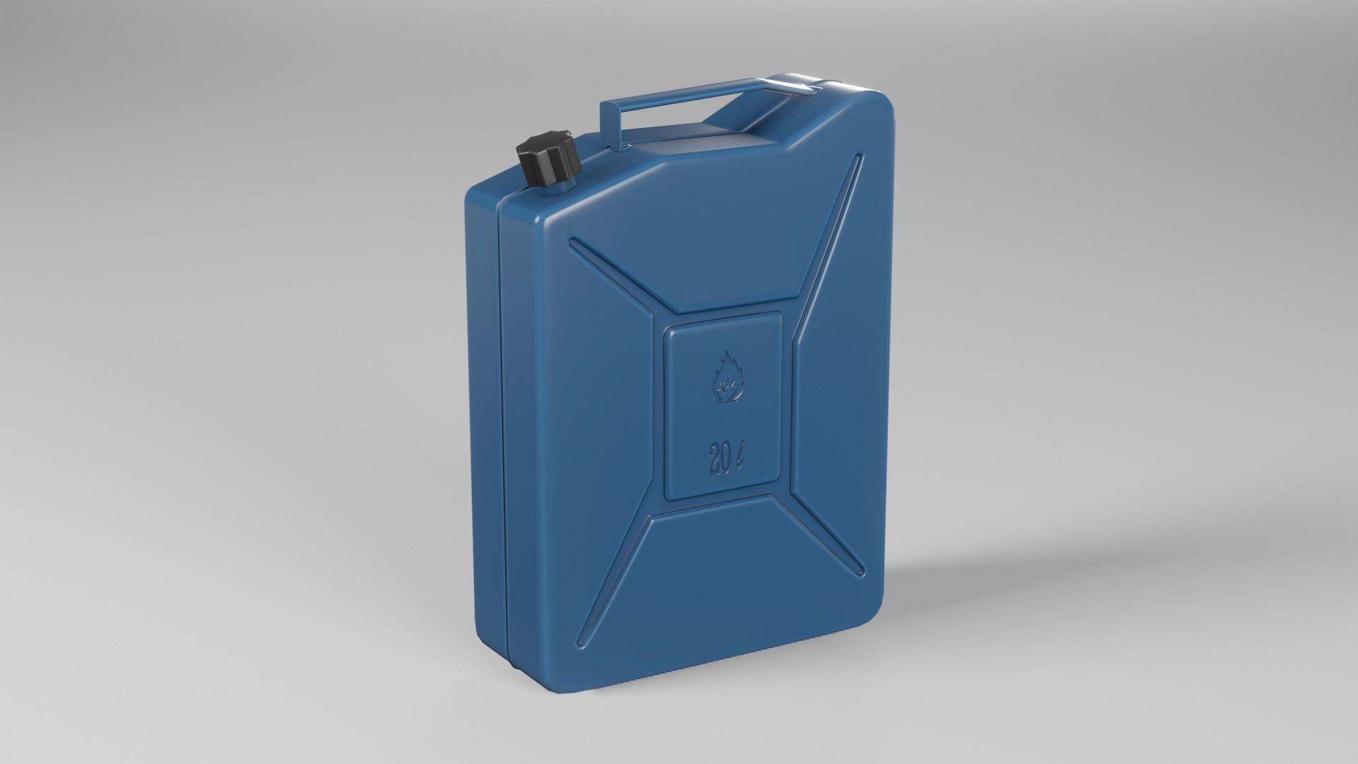 Jerrycan gas can Low-poly 3D model_7